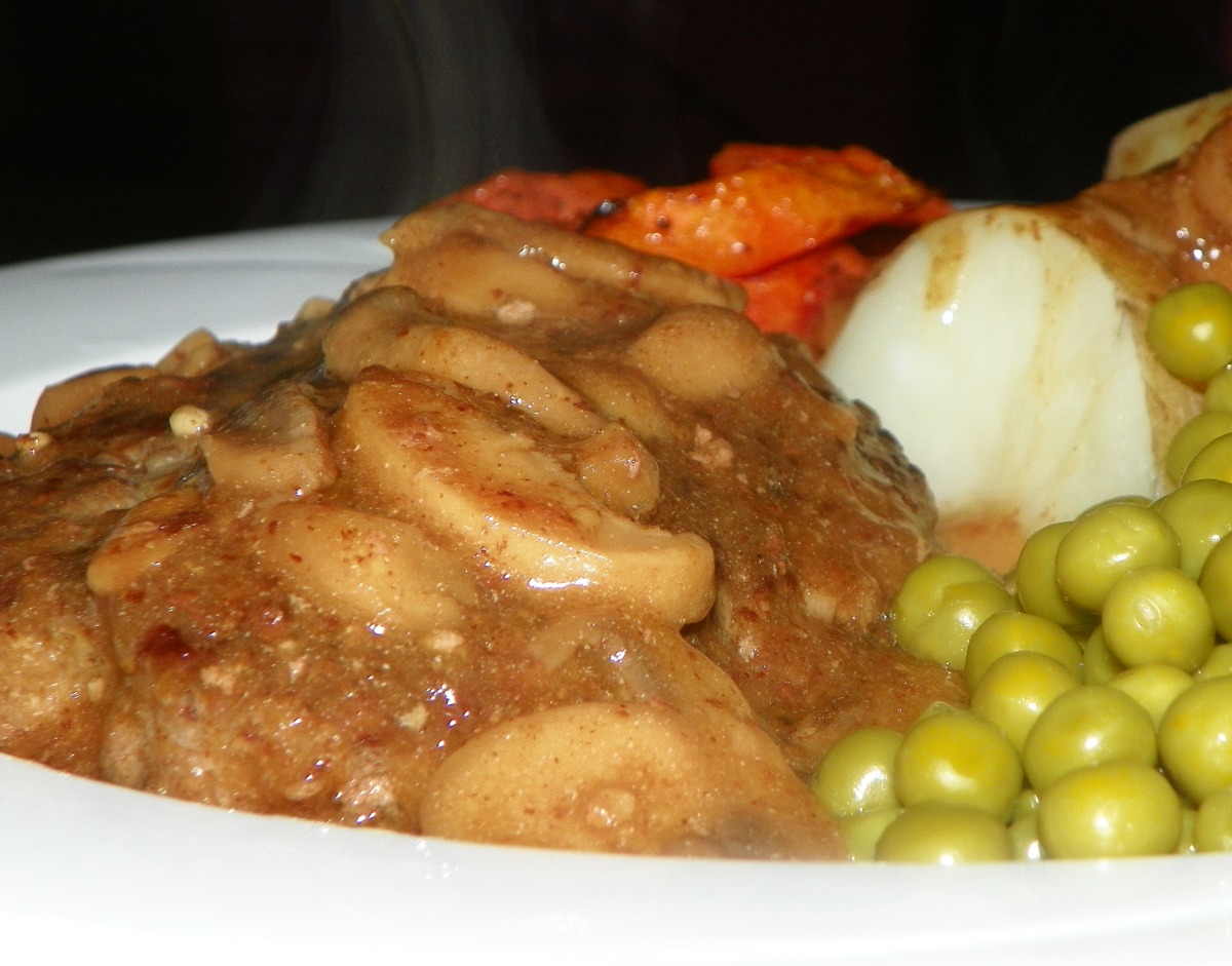 Beef Patties With Beefy Mushroom Gravy Recipe